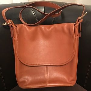 Vintage Leather Coach Satchel.